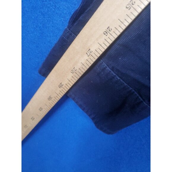 Club Room Corduroy Shirt Men's Size Large Blue Long Sleeve Button Up Casual - Picture 9 of 12